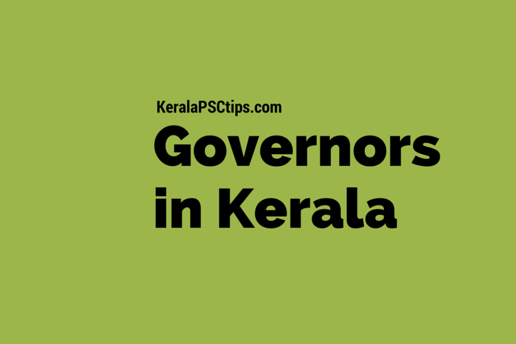 Full List Of Kerala Governor With Photo - Keralapsctips.com